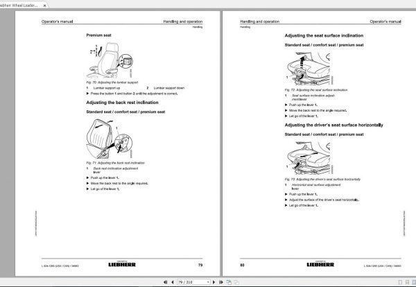 Liebherr Wheel Loader L524 1266USA CAN SN 34983 Operators Manual 2