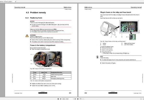 Liebherr Wheel Loader L524 1266 SN 31741 Operators Manual 3