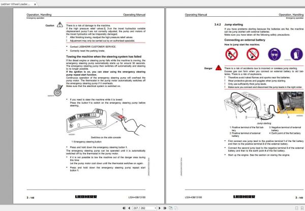 Liebherr Wheel Loader L524 348 SN 13100 Operators Manual 3