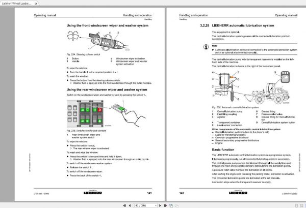 Liebherr Wheel Loader L524 659 SN 23960 Operating Manual 2