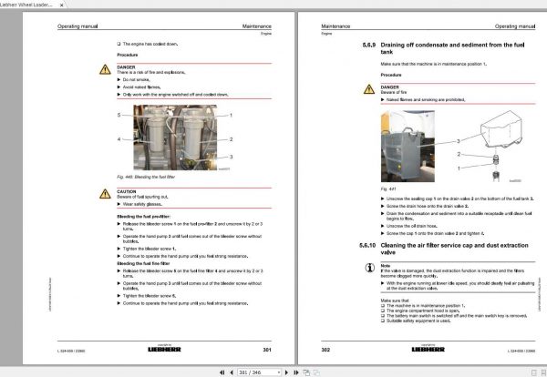Liebherr Wheel Loader L524 659 SN 23960 Operating Manual 3