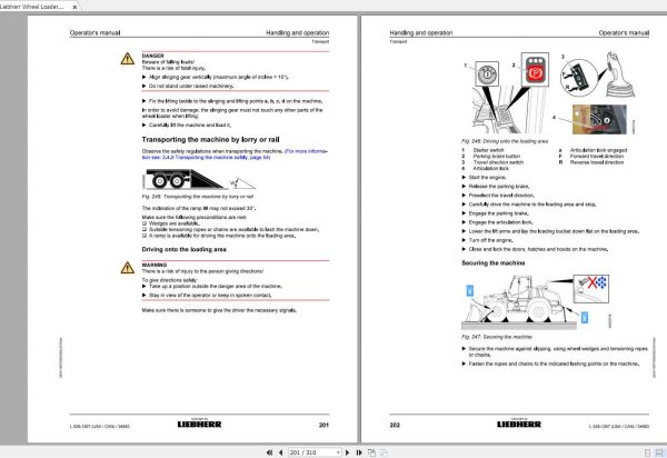Liebherr Wheel Loader L528 1267USA CAN SN 34983 Operators Manual 3