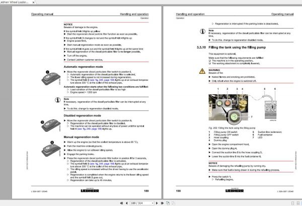 Liebherr Wheel Loader L528 1267 SN 25345 Operators Manual 3