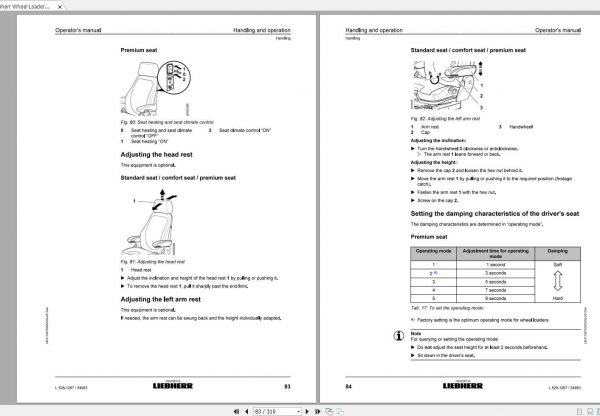 Liebherr Wheel Loader L528 1267 SN 34983 Operators Manual 2