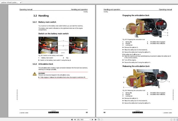 Liebherr Wheel Loader L528 660 SN 23960 Operators Manual 2