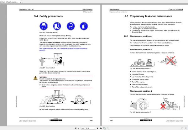 Liebherr Wheel Loader L538 1268USA CAN SN 34983 Operators Manual 3