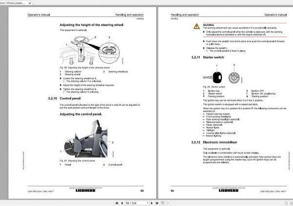 Liebherr Wheel Loader L538 1268USA CAN SN 40517 Operators Manual 2
