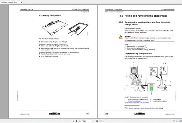 Liebherr Wheel Loader L538 1268 SN 31321 Operators Manual 3