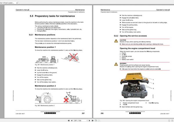 Liebherr Wheel Loader L538 1268 SN 40517 Operators Manual 3