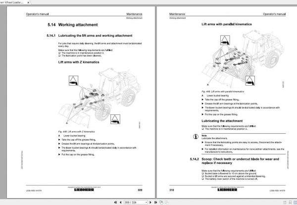 Liebherr Wheel Loader L538 1559USA CAN SN 41579 Operators Manual 3