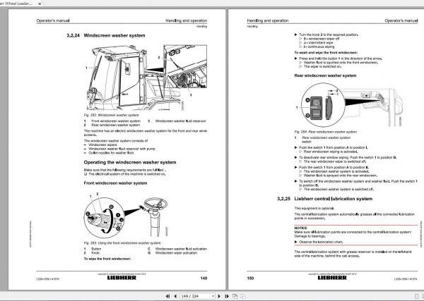 Liebherr Wheel Loader L538 1559 SN 41579 Operators Manual 2