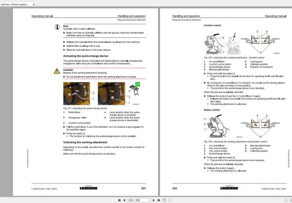 Liebherr Wheel Loader L538 433USA CAN SN 23816 Operators Manual 3