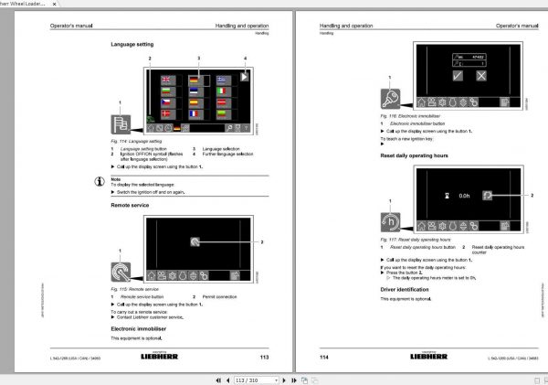 Liebherr Wheel Loader L542 1269USA CAN SN 34983 Operators Manual 2