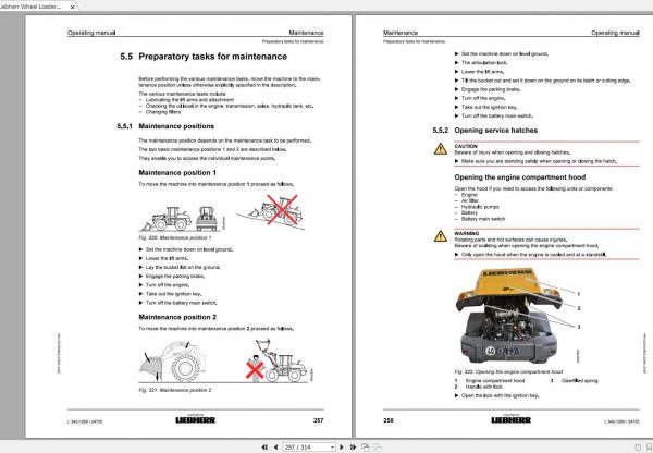 Liebherr Wheel Loader L542 1269 SN 24755 Operators Manual 3