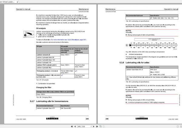Liebherr Wheel Loader L542 1269 SN 34983 Operators Manual 3