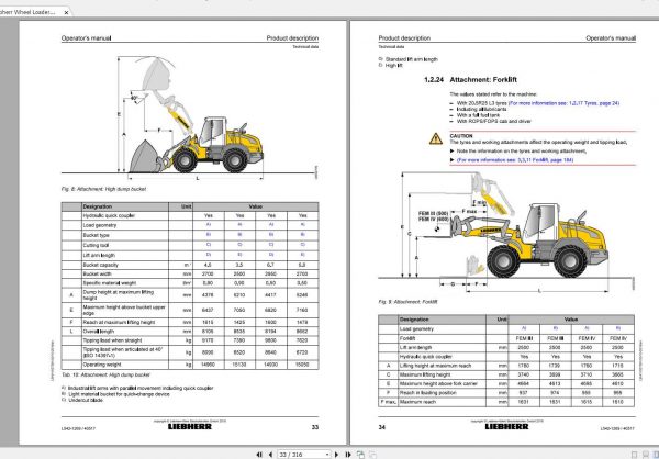 Liebherr Wheel Loader L542 1269 SN 40517 Operators Manual 2