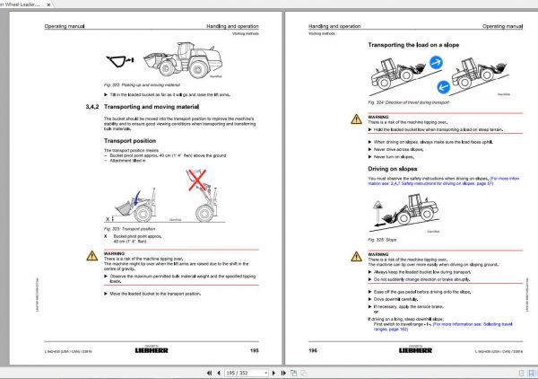 Liebherr Wheel Loader L542 435USA CAN SN 23816 Operators Manual 3