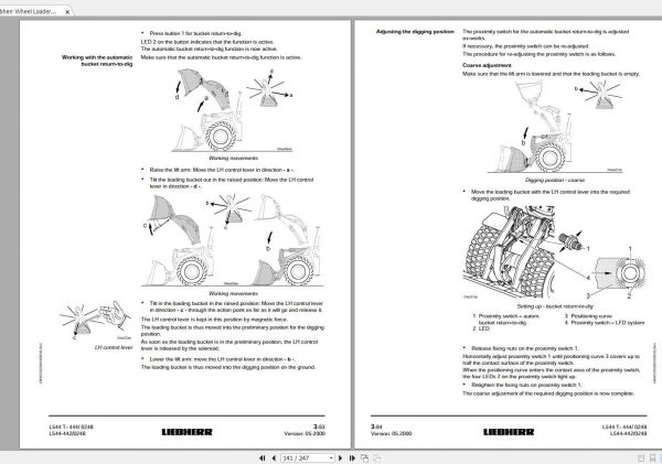 Liebherr Wheel Loader L544 442 SN 0248 Operators Manual 2