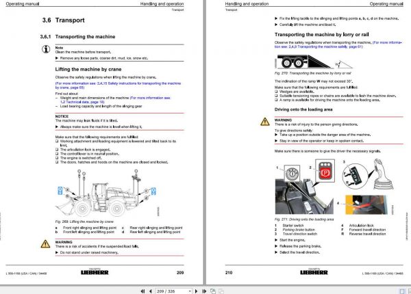 Liebherr Wheel Loader L550 1168USA CAN SN 34468 Operators Manual 3