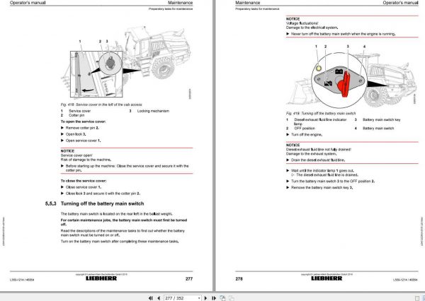 Liebherr Wheel Loader L550 1214USA CAN SN 46854 Operators Manual 3