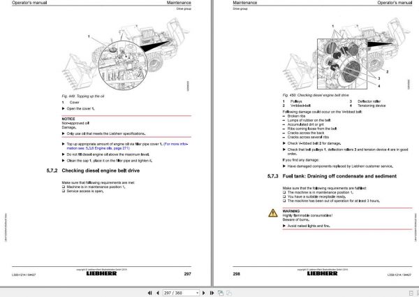 Liebherr Wheel Loader L550 1214USA CAN SN 54427 Operators Manual 3
