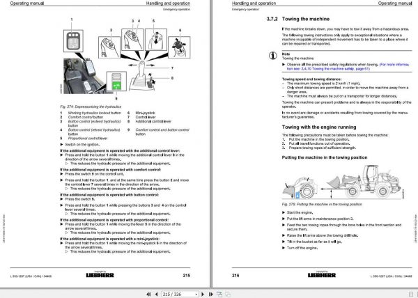 Liebherr Wheel Loader L550 1287USA CAN SN 34468 Operators Manual 3