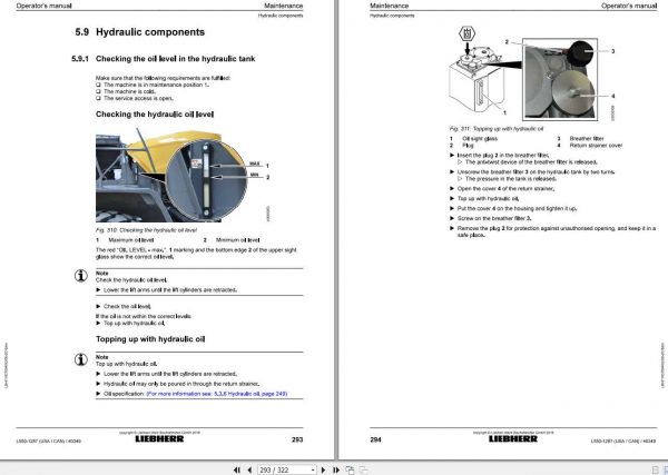 Liebherr Wheel Loader L550 1287USA CAN SN 40349 Operators Manual 3
