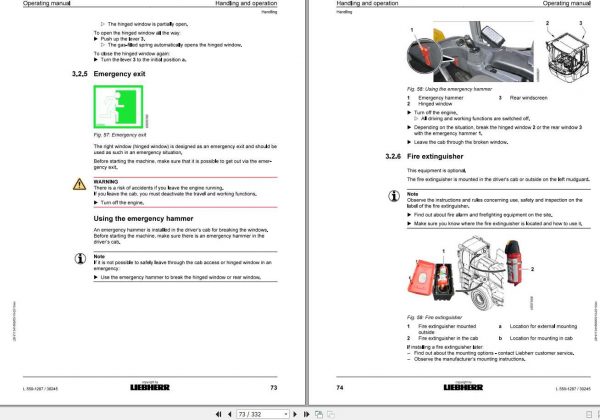 Liebherr Wheel Loader L550 1287 SN 30245 Operators Manual 2