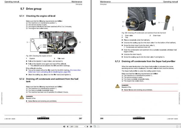 Liebherr Wheel Loader L550 1287 SN 30245 Operators Manual 3