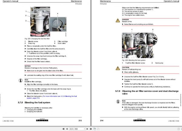 Liebherr Wheel Loader L550 1562 SN 31334 Operators Manual 3