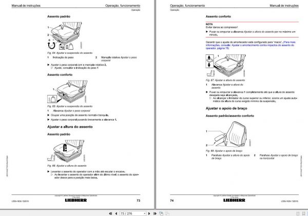Liebherr Wheel Loader L550 1839 SN 52016 Operators ManualPT BR 2