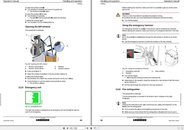 Liebherr Wheel Loader L550 1839 SN 52016 Operators Manual 2