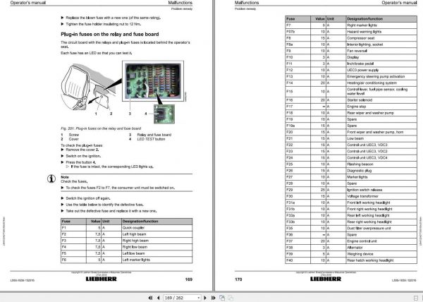 Liebherr Wheel Loader L550 1839 SN 52016 Operators Manual 3