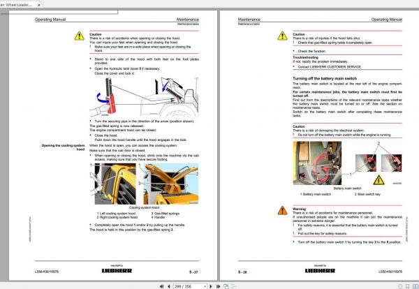 Liebherr Wheel Loader L550 456 2plus2 SN 16978 Operators Manual 3