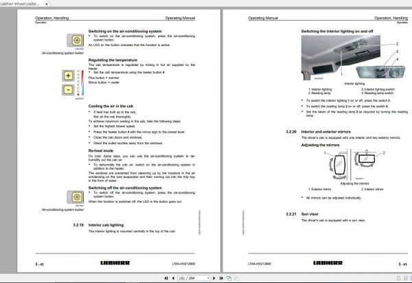 Liebherr Wheel Loader L554 453 SN 12800 Operators Manual 2