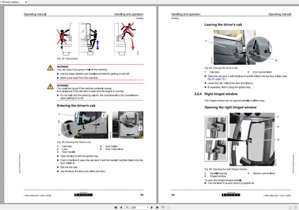 Liebherr Wheel Loader L556 1288USA CAN SN 25344 Operators Manual 2