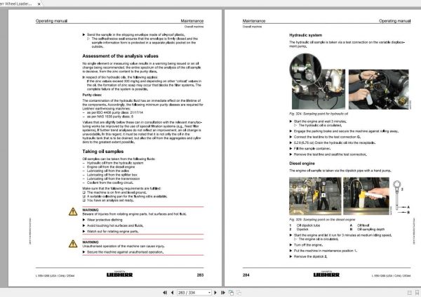Liebherr Wheel Loader L556 1288USA CAN SN 25344 Operators Manual 3