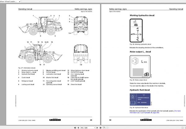 Liebherr Wheel Loader L556 1288USA CAN SN 34468 Operators Manual 2