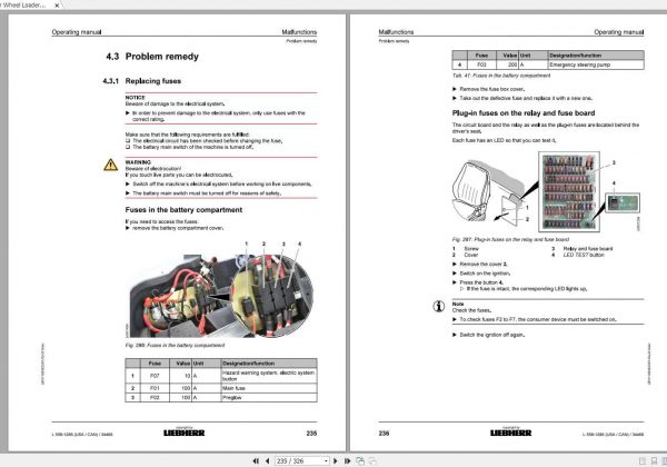 Liebherr Wheel Loader L556 1288USA CAN SN 34468 Operators Manual 3