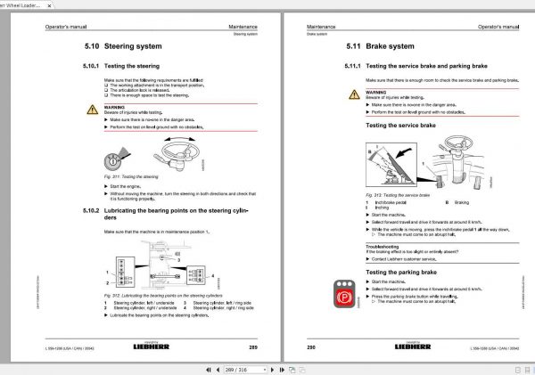 Liebherr Wheel Loader L556 1288USA CAN SN 35542 Operators Manual 3