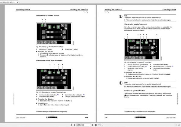 Liebherr Wheel Loader L556 1288 SN 25344 Operators Manual 2