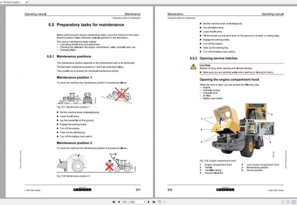 Liebherr Wheel Loader L556 1288 SN 25344 Operators Manual 3
