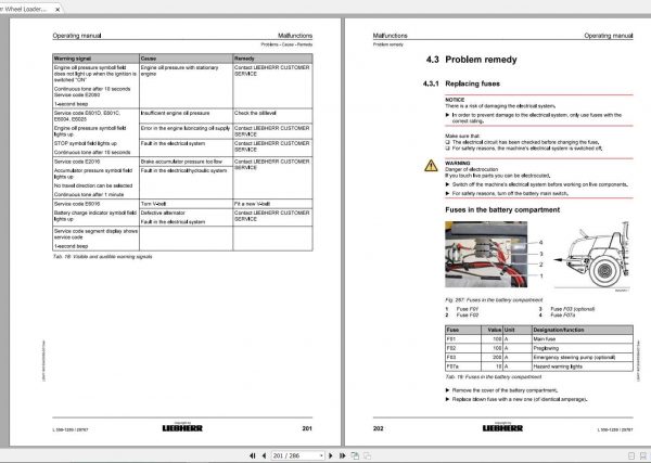 Liebherr Wheel Loader L556 1289 SN 29767 Operators Manual 3