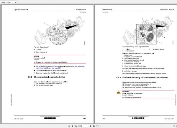 Liebherr Wheel Loader L556 1332USA CAN SN 46854 Operators Manual 3