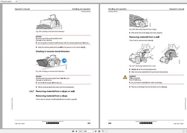 Liebherr Wheel Loader L556 1332 SN 35057 Operators Manual 3