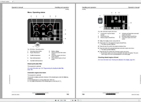 Liebherr Wheel Loader L556 1332 SN 54432 Operators Manual 2
