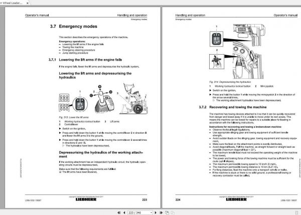Liebherr Wheel Loader L556 1332 SN USA CAN Operators Manual 3