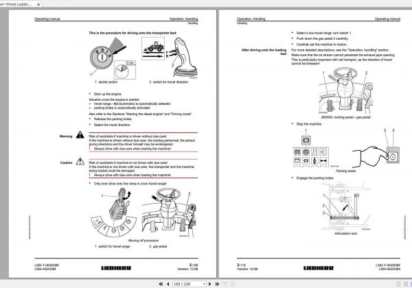 Liebherr Wheel Loader L564 462464 SN 0384 Operators Manual 3