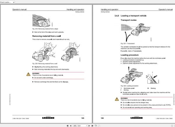 Liebherr Wheel Loader L566 1168USA CAN SN 35542 Operators Manual 3