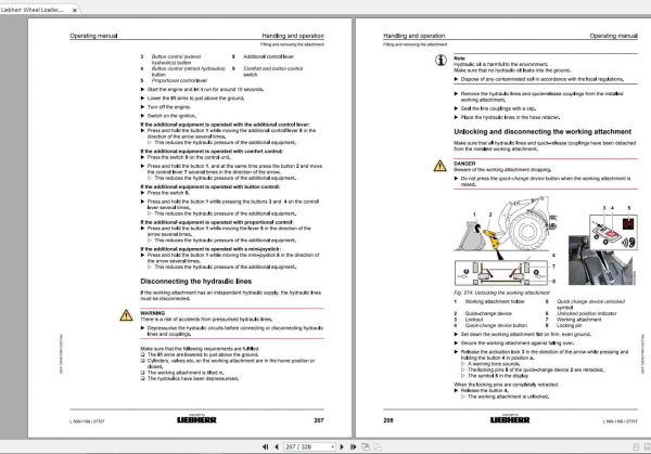 Liebherr Wheel Loader L566 1168 SN 27707 Operators Manual 3